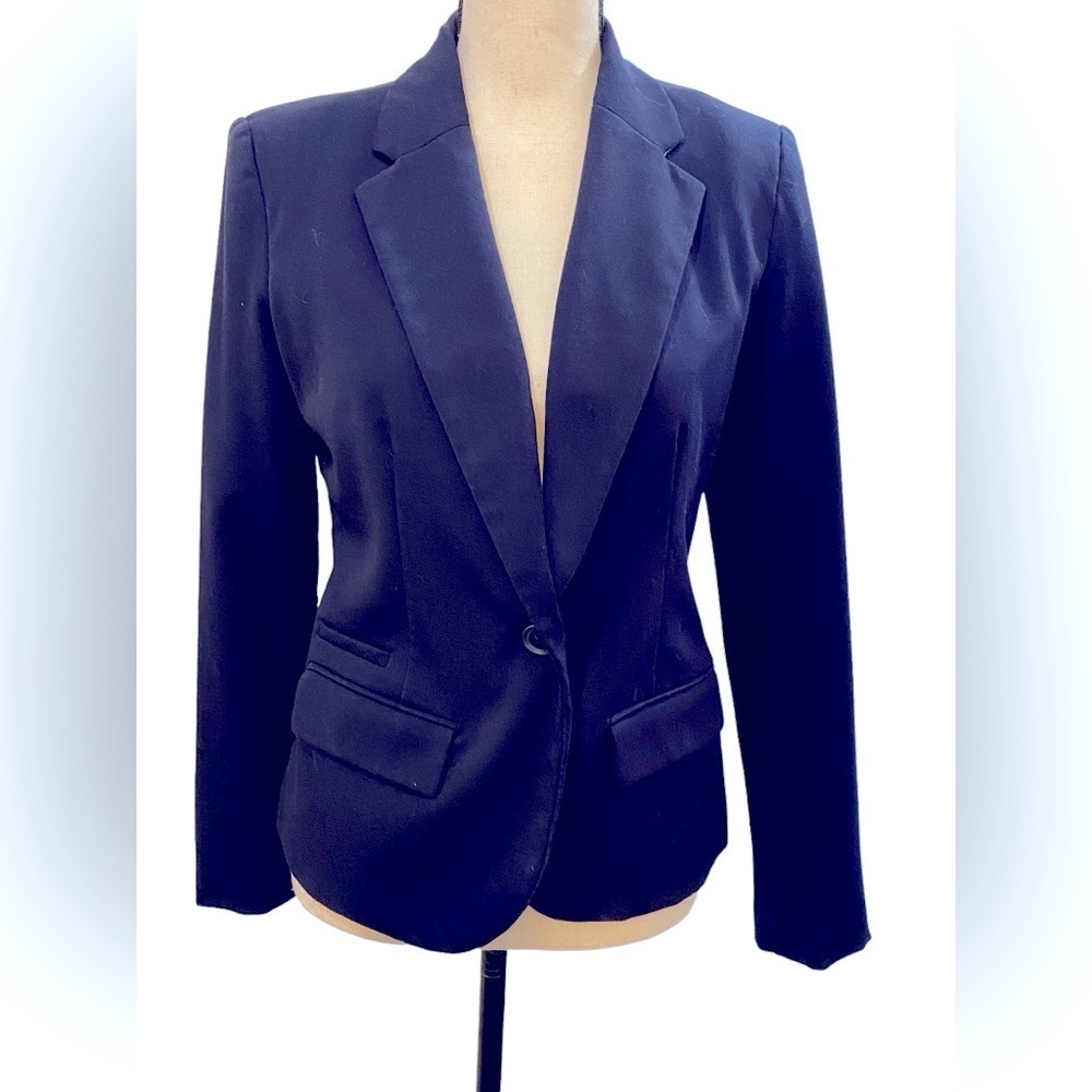 Merino a Navy Women’s one Button Blazer Sz4